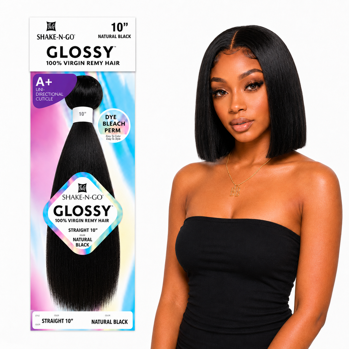 Shake-N-Go Glossy Straight 100% Virgin Remy Hair Weave (10" - 26")