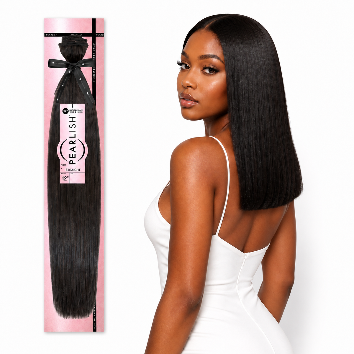 Sensationnel Pearlish Straight 100% Virgin Remy Human Hair Weave (10" - 24")