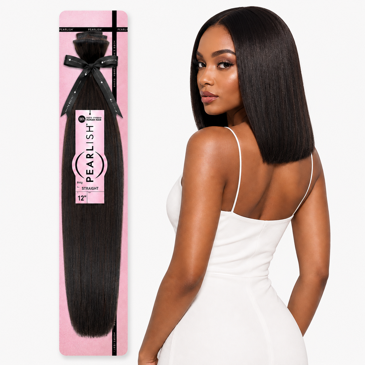Sensationnel Pearlish Straight 100% Virgin Remy Human Hair Weave (10" - 24")