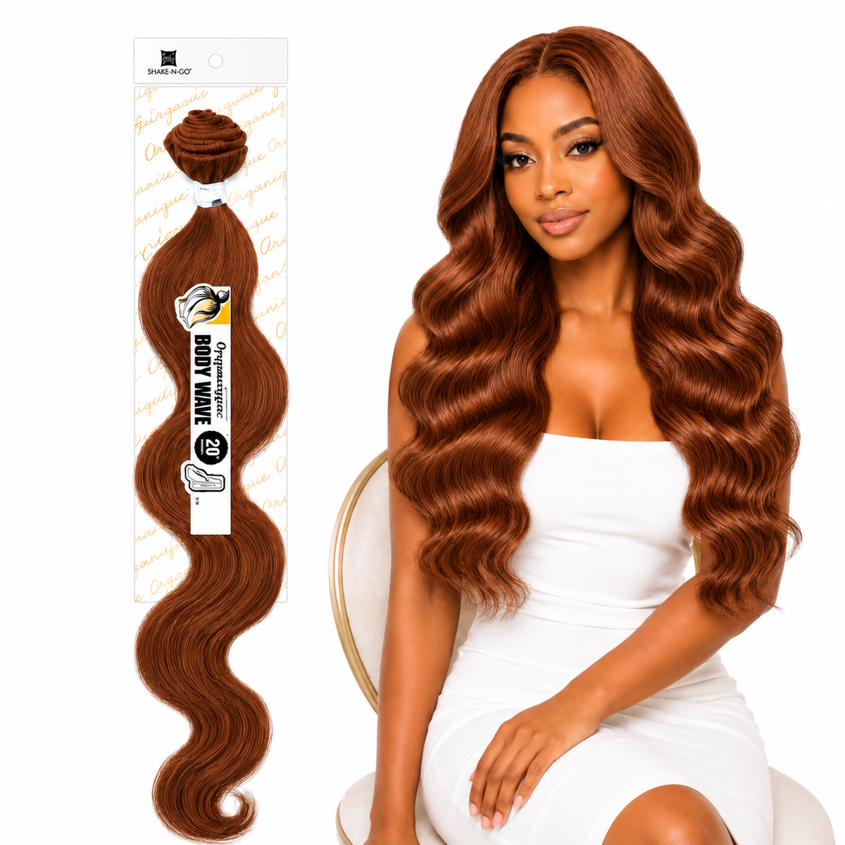 Shake-N-Go Organique Body Wave Mastermix Hair Weave (20" - 36")