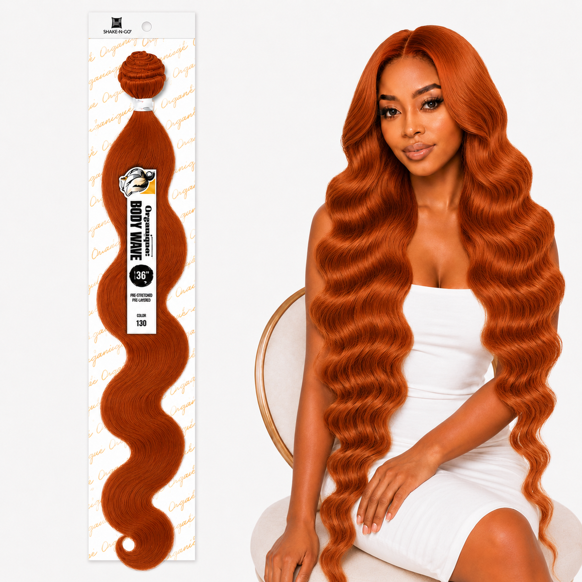 Shake-N-Go Organique Body Wave Mastermix Hair Weave (20" - 36")