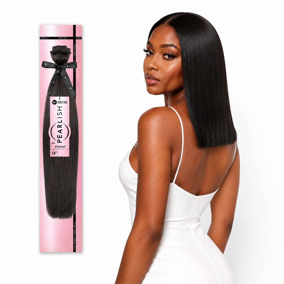 Sensationnel Pearlish Straight 100% Virgin Remy Human Hair Weave (10" - 24")