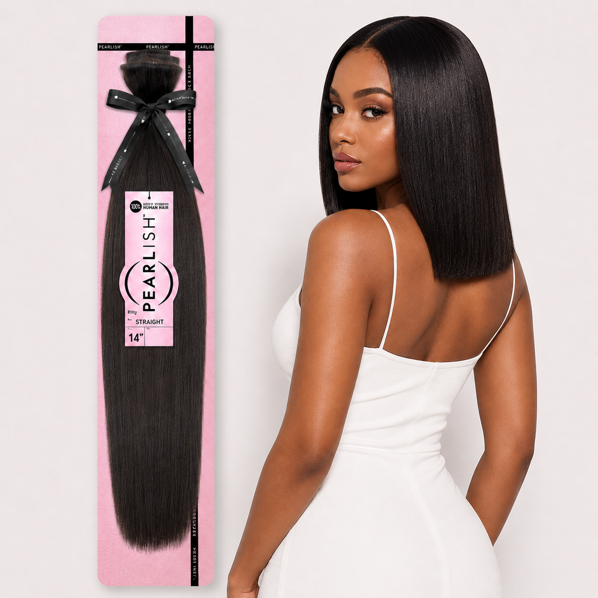 Sensationnel Pearlish Straight 100% Virgin Remy Human Hair Weave (10" - 24")