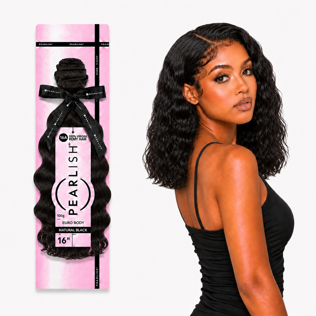 Sensationnel Pearlish Euro Body 100% Virgin Remy Human Hair Weave (10" - 24")