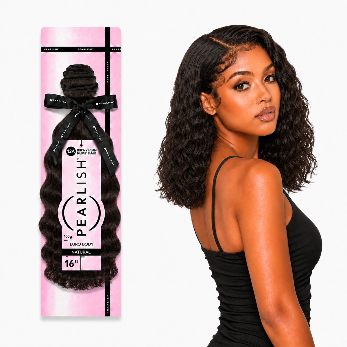 Sensationnel Pearlish Euro Body 100% Virgin Remy Human Hair Weave (10" - 24")