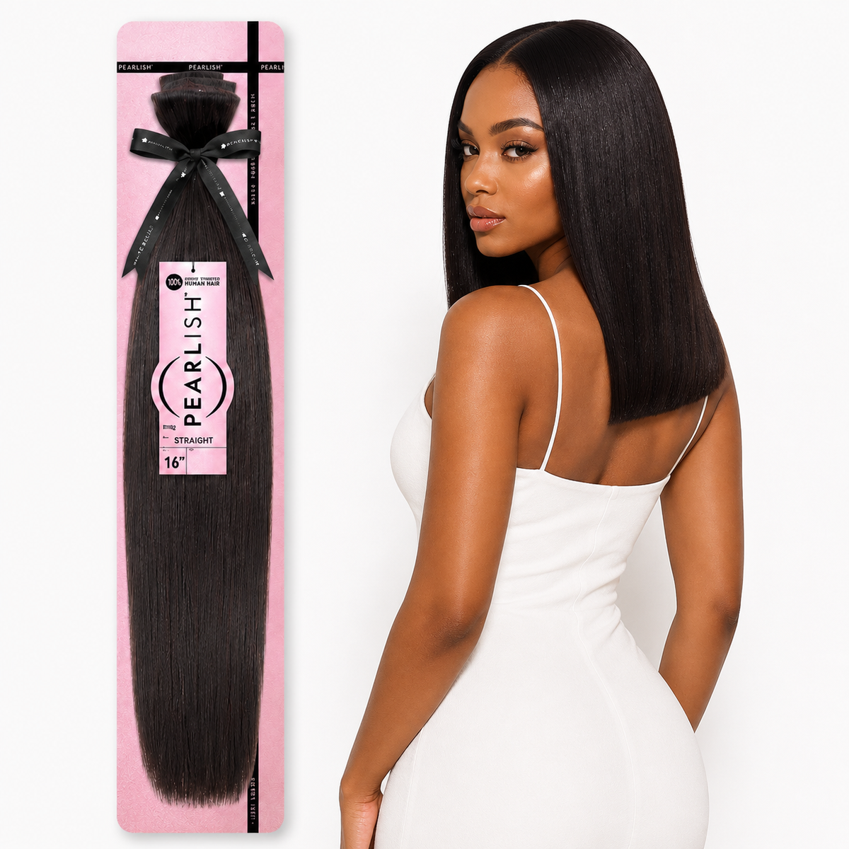 Sensationnel Pearlish Straight 100% Virgin Remy Human Hair Weave (10" - 24")