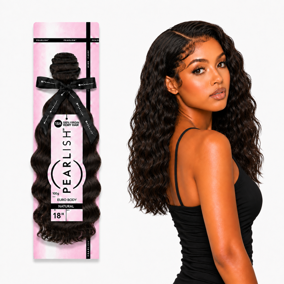 Sensationnel Pearlish Euro Body 100% Virgin Remy Human Hair Weave (10" - 24")