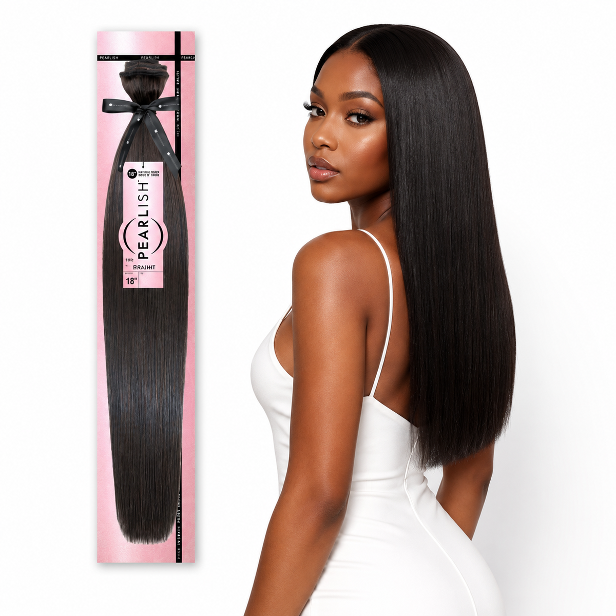 Sensationnel Pearlish Straight 100% Virgin Remy Human Hair Weave (10" - 24")