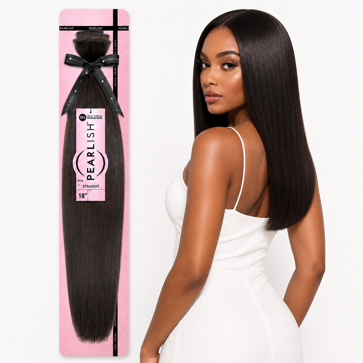 Sensationnel Pearlish Straight 100% Virgin Remy Human Hair Weave (10" - 24")