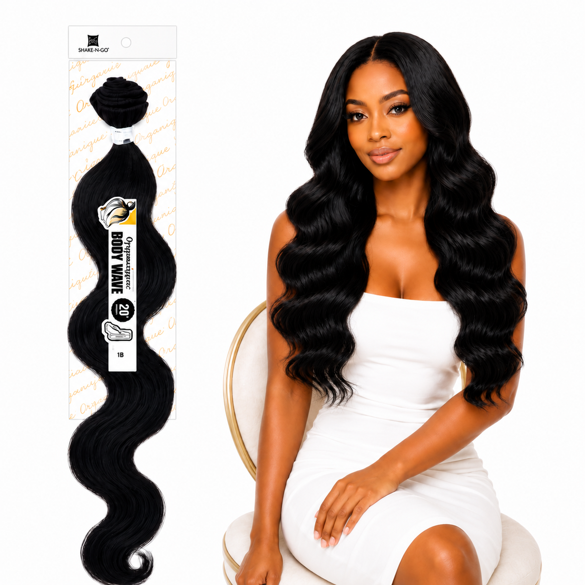 Shake-N-Go Organique Body Wave Mastermix Hair Weave (20" - 36")