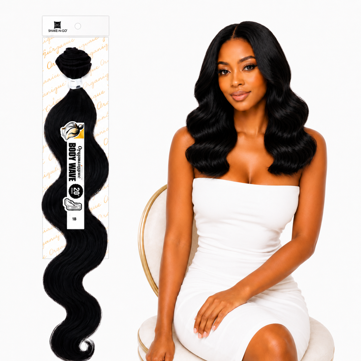 Shake-N-Go Organique Body Wave Mastermix Hair Weave (20" - 36")