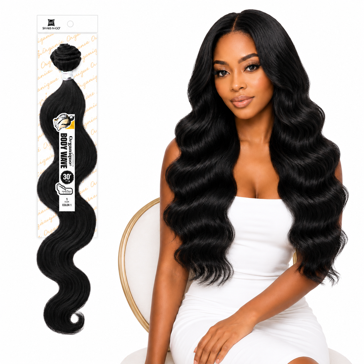 Shake-N-Go Organique Body Wave Mastermix Hair Weave (20" - 36")