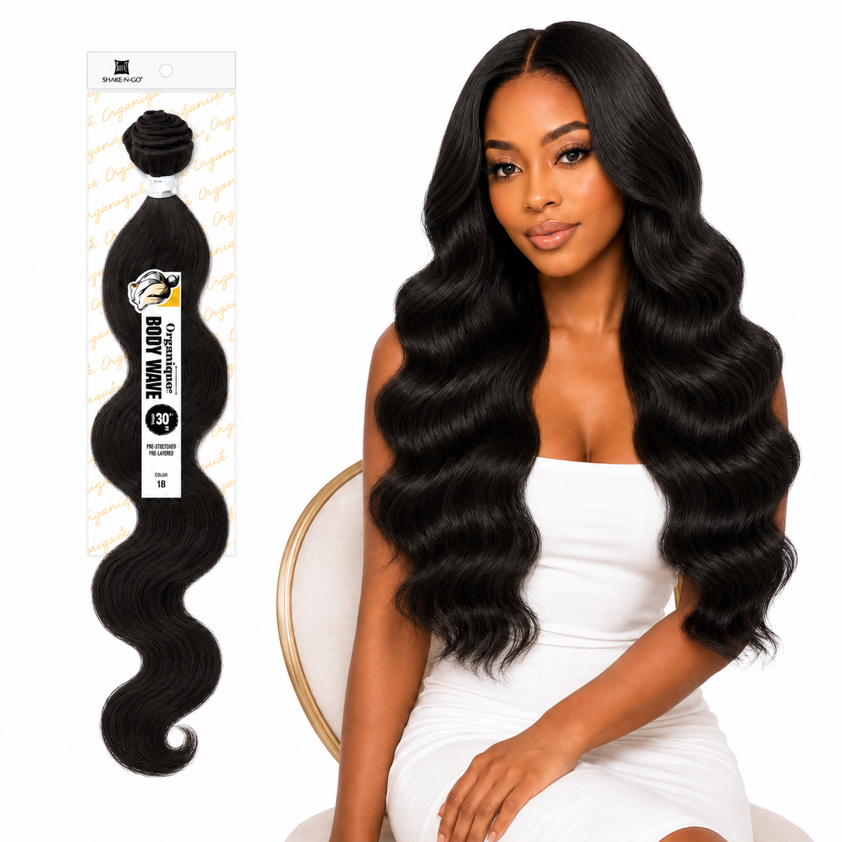 Shake-N-Go Organique Body Wave Mastermix Hair Weave (20" - 36")