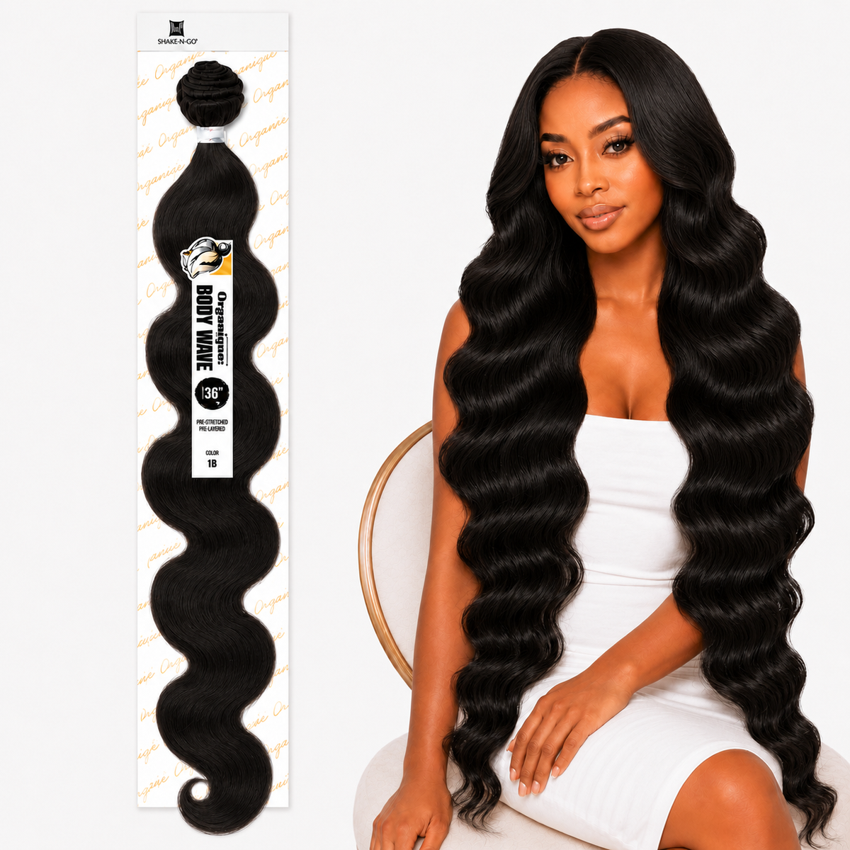 Shake-N-Go Organique Body Wave Mastermix Hair Weave (20" - 36")