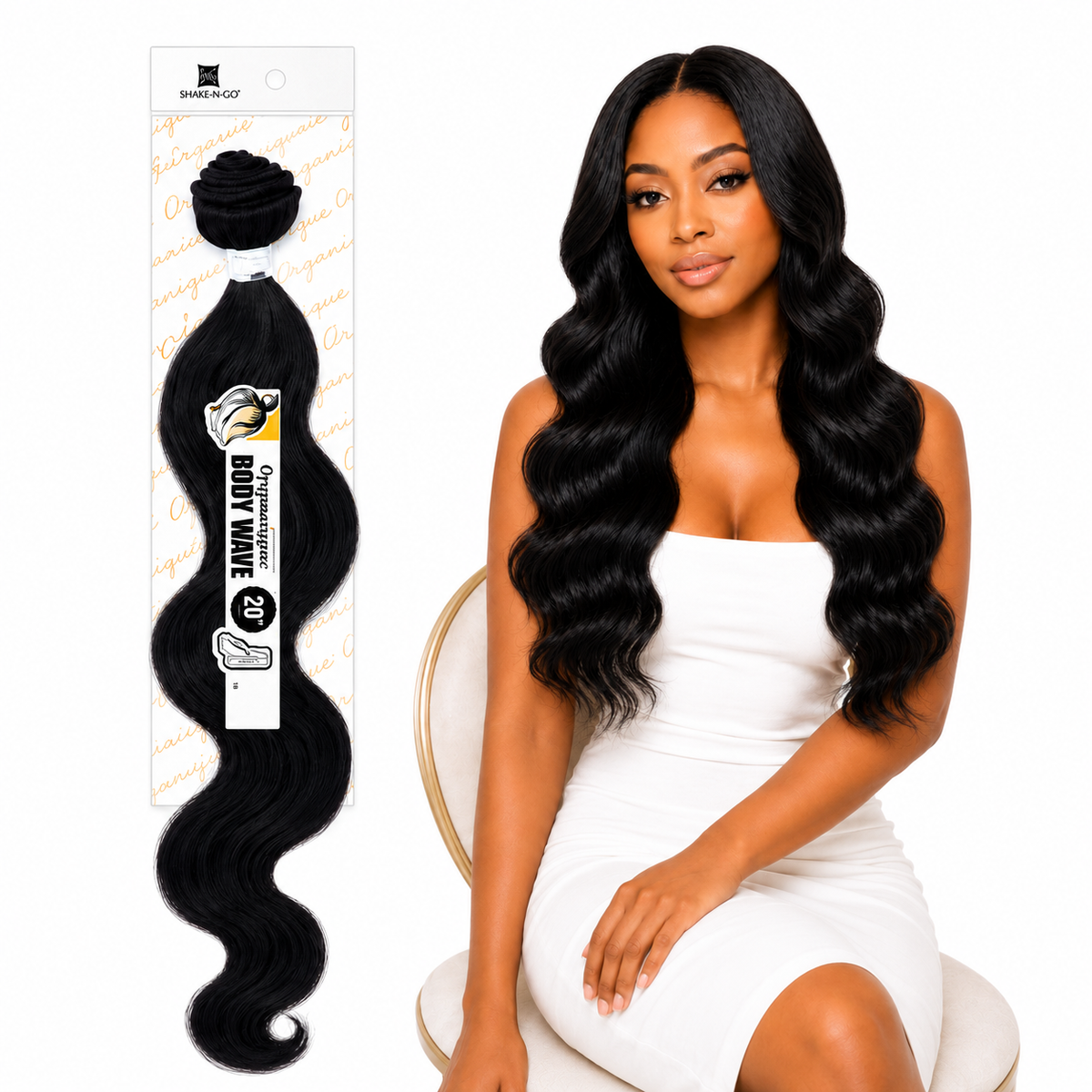 Shake-N-Go Organique Body Wave Mastermix Hair Weave (20" - 36")