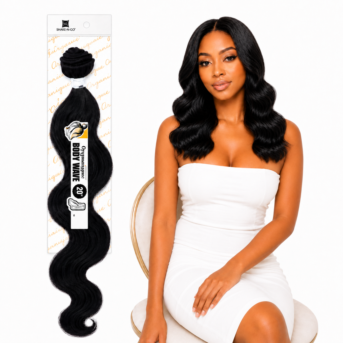 Shake-N-Go Organique Body Wave Mastermix Hair Weave (20" - 36")