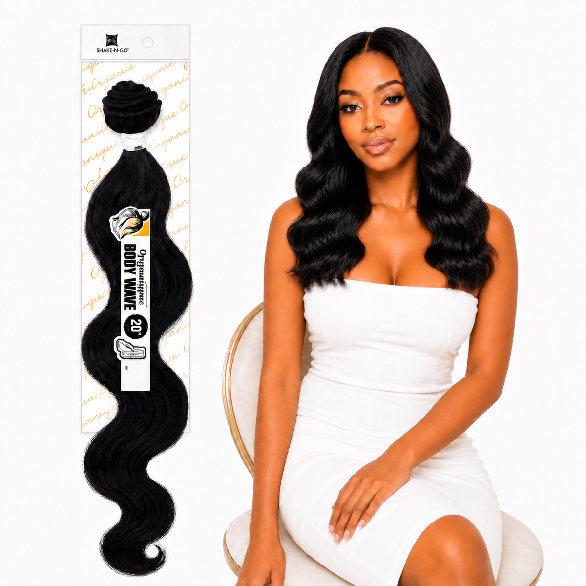 Shake-N-Go Organique Body Wave Mastermix Hair Weave (20" - 36")