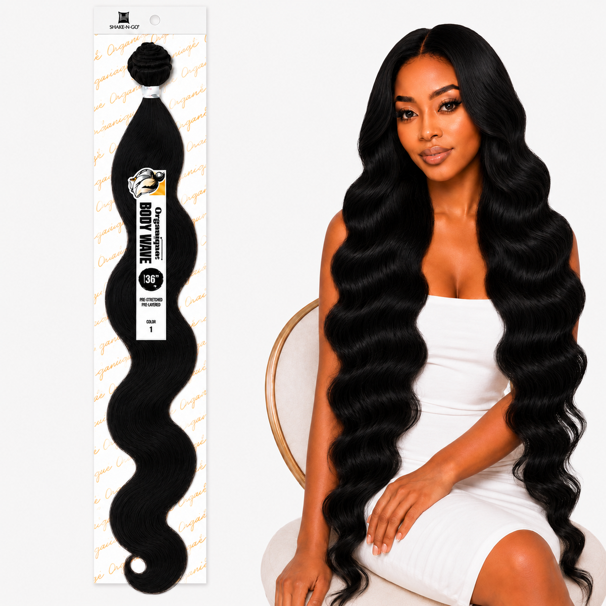Shake-N-Go Organique Body Wave Mastermix Hair Weave (20" - 36")