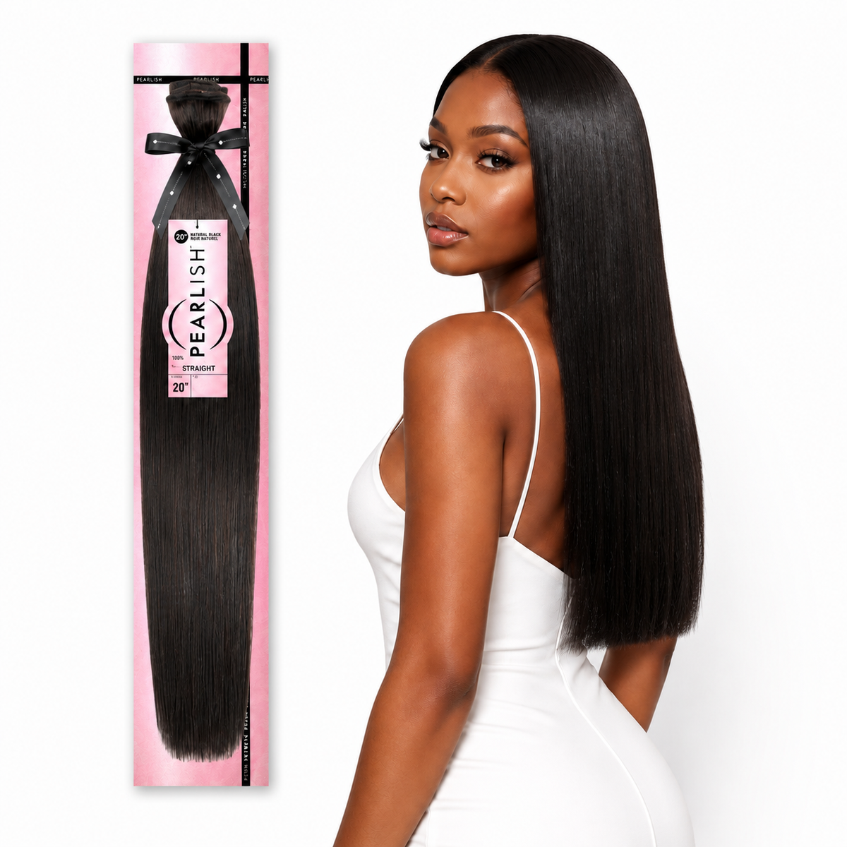 Sensationnel Pearlish Straight 100% Virgin Remy Human Hair Weave (10" - 24")