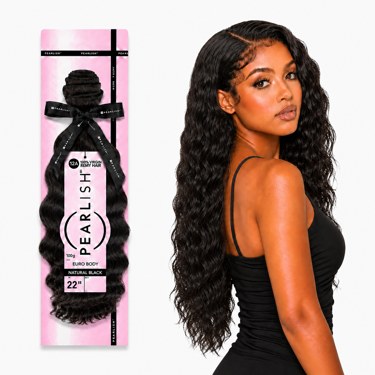 Sensationnel Pearlish Euro Body 100% Virgin Remy Human Hair Weave (10" - 24")