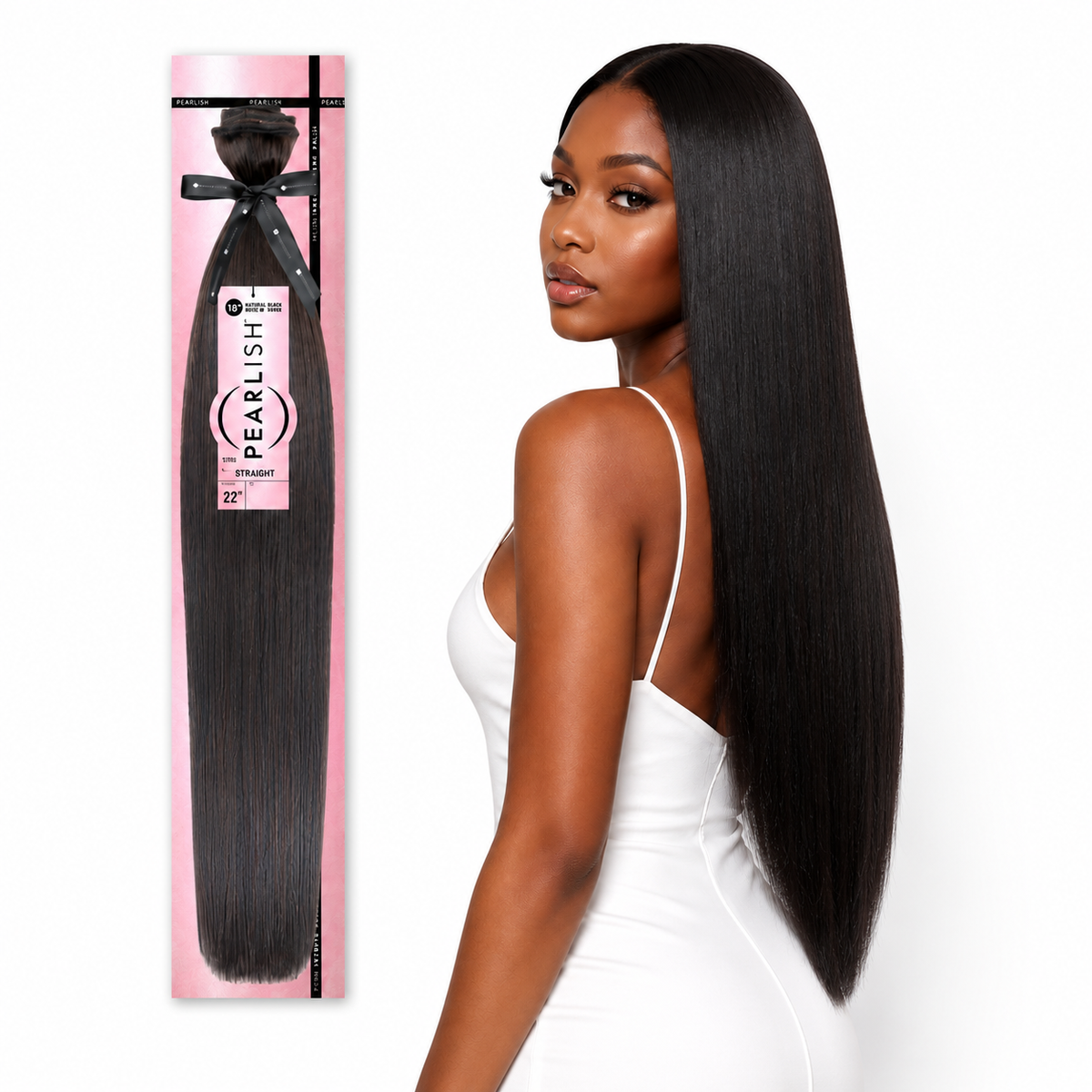 Sensationnel Pearlish Straight 100% Virgin Remy Human Hair Weave (10" - 24")