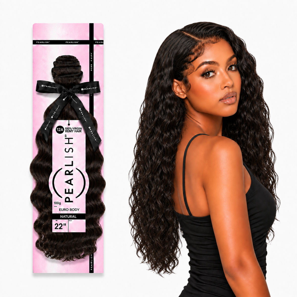 Sensationnel Pearlish Euro Body 100% Virgin Remy Human Hair Weave (10" - 24")