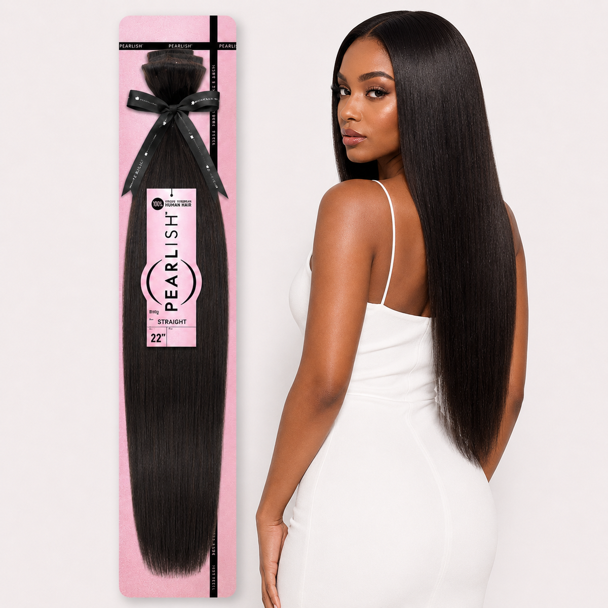 Sensationnel Pearlish Straight 100% Virgin Remy Human Hair Weave (10" - 24")