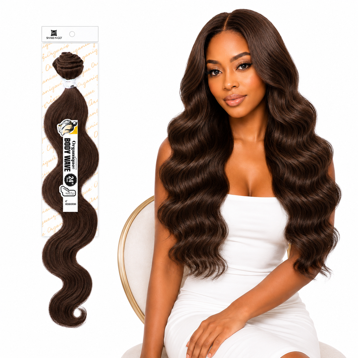 Shake-N-Go Organique Body Wave Mastermix Hair Weave (20" - 36")