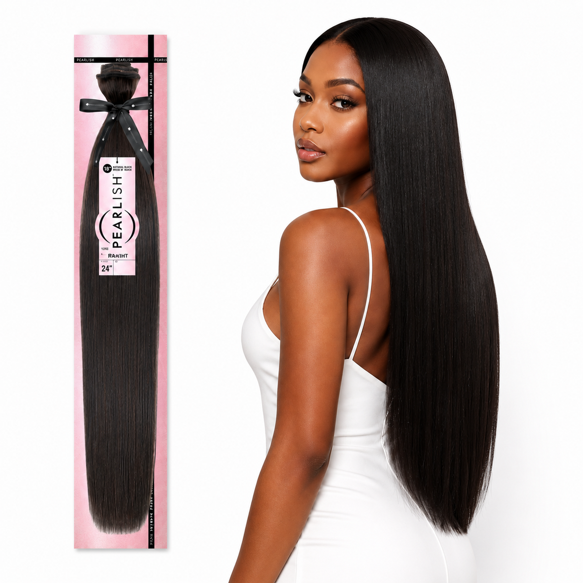 Sensationnel Pearlish Straight 100% Virgin Remy Human Hair Weave (10" - 24")