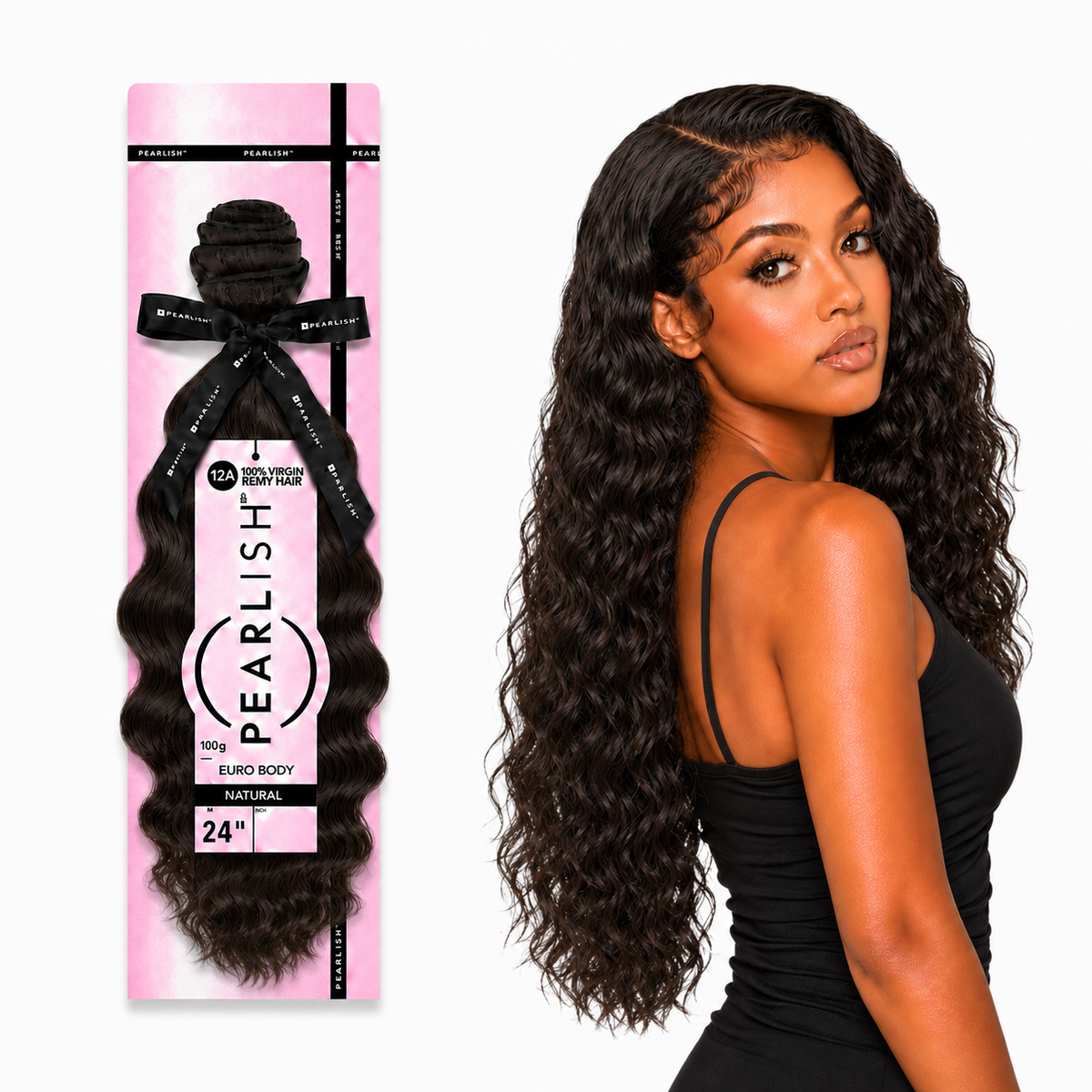Sensationnel Pearlish Euro Body 100% Virgin Remy Human Hair Weave (10" - 24")