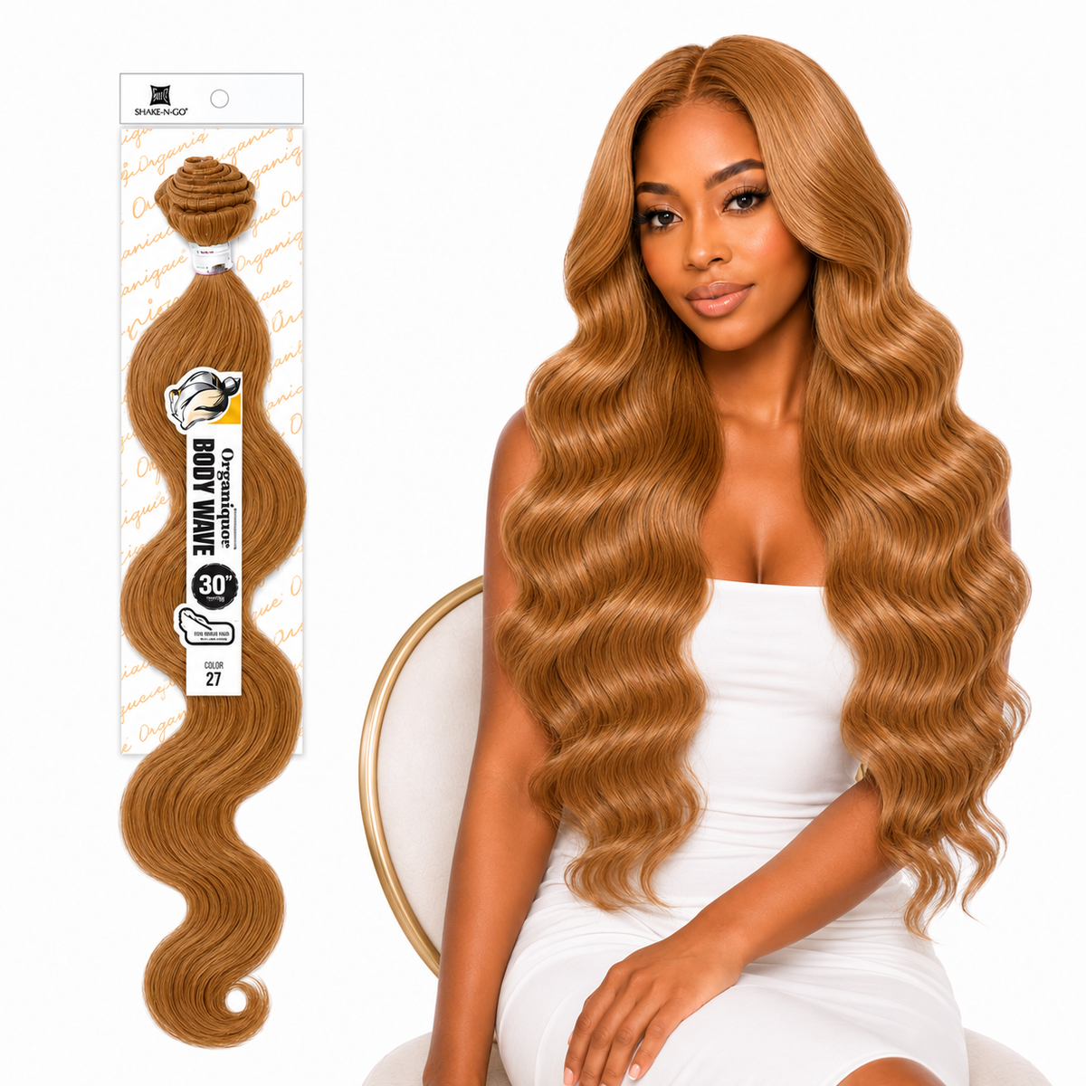 Shake-N-Go Organique Body Wave Mastermix Hair Weave (20" - 36")