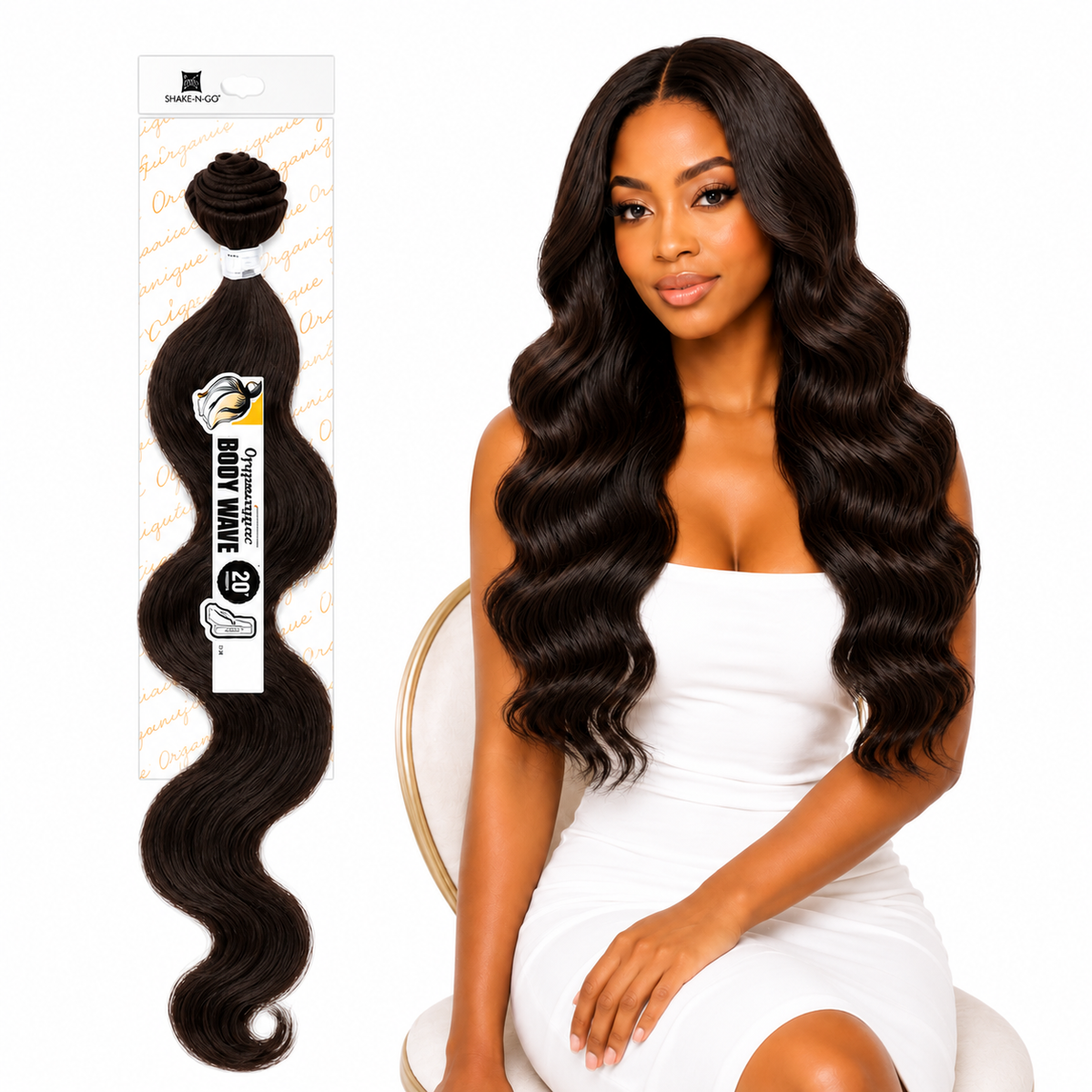 Shake-N-Go Organique Body Wave Mastermix Hair Weave (20" - 36")