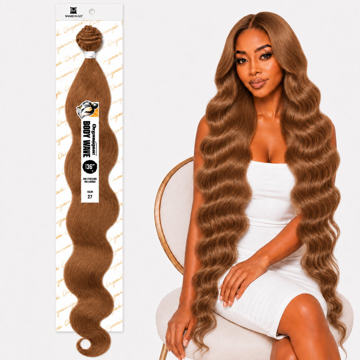 Shake-N-Go Organique Body Wave Mastermix Hair Weave (20" - 36")