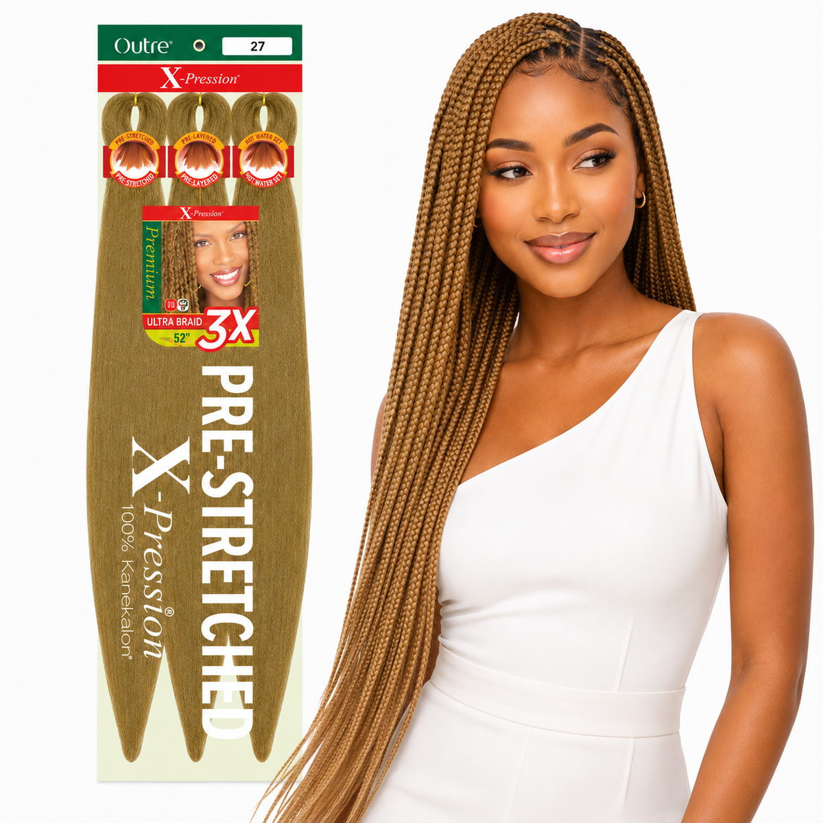 Outre X-Pression 3X Pre-Stretched Braiding Hair – 52"