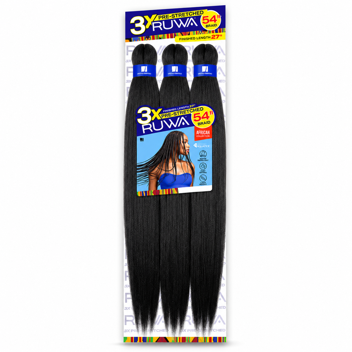 Sensationnel Ruwa 3X Braiding Hair – 54"