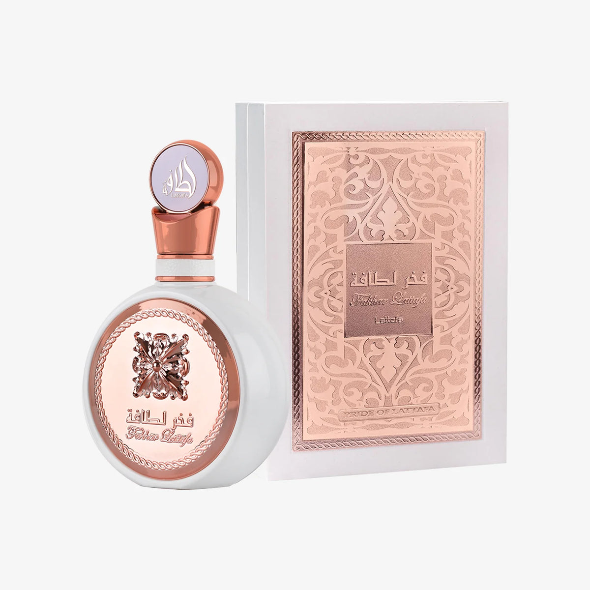 Lattafa Fakhar Women Rose Eau De Parfum Spray - White & Gold Bottle - 100ml / 3.4 oz