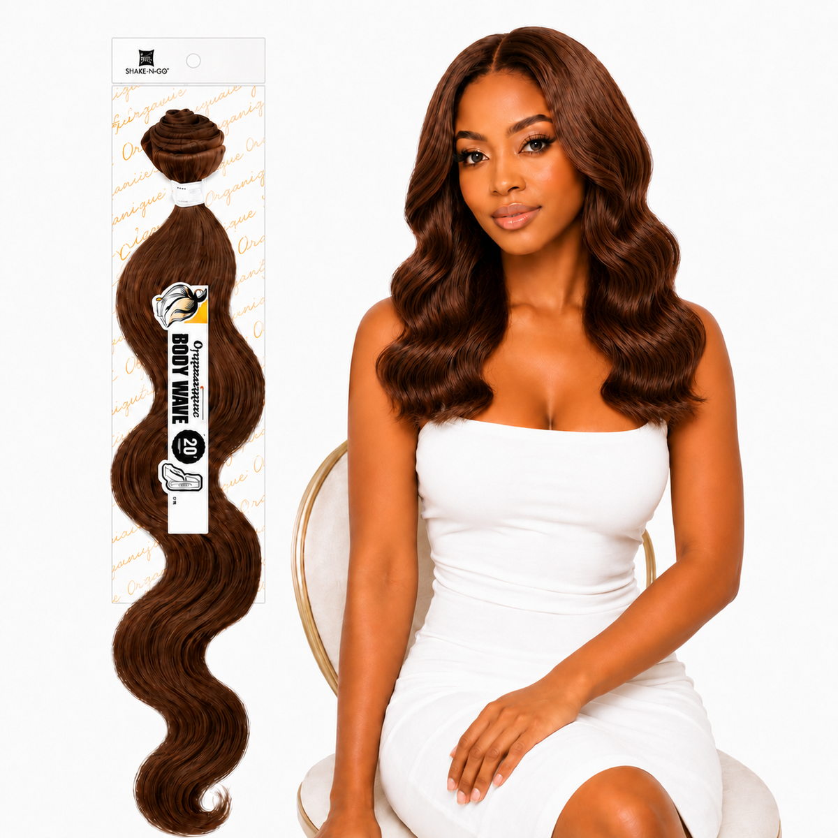 Shake-N-Go Organique Body Wave Mastermix Hair Weave (20" - 36")