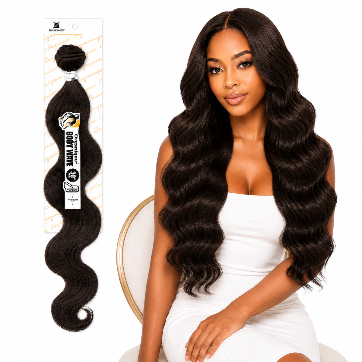 Shake-N-Go Organique Body Wave Mastermix Hair Weave (20" - 36")
