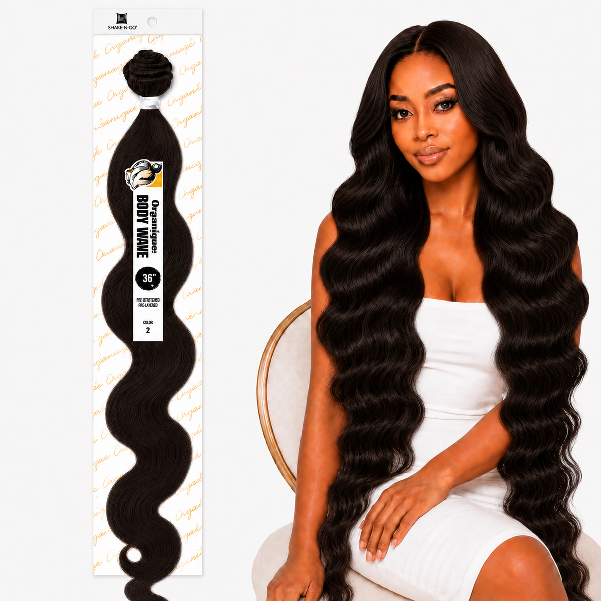 Shake-N-Go Organique Body Wave Mastermix Hair Weave (20" - 36")