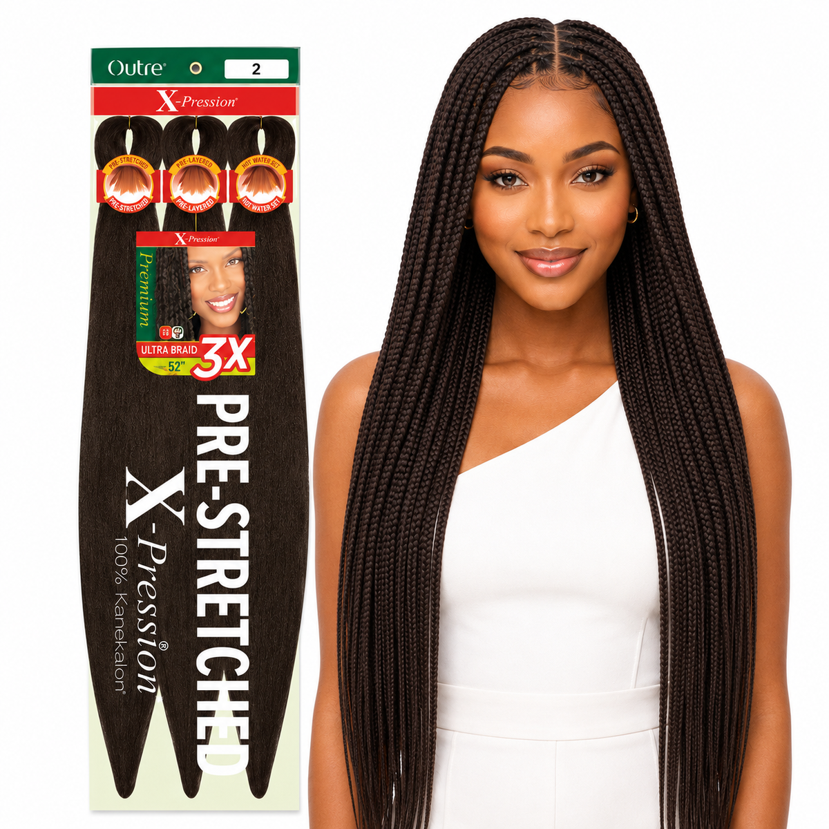 Outre X-Pression 3X Pre-Stretched Braiding Hair – 52"