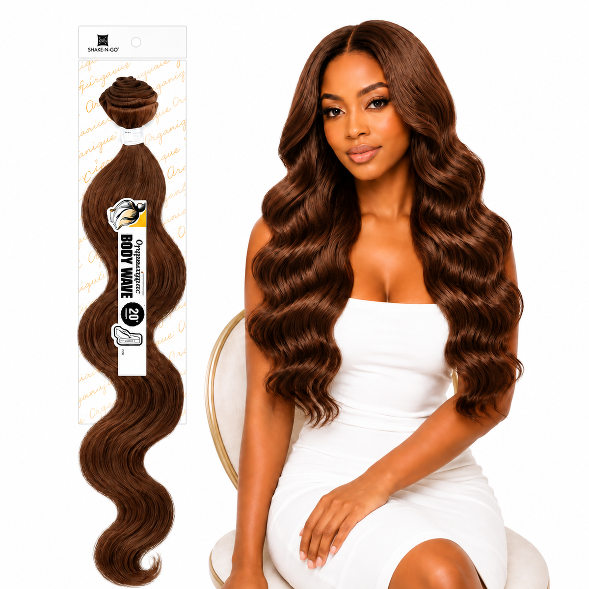Shake-N-Go Organique Body Wave Mastermix Hair Weave (20" - 36")