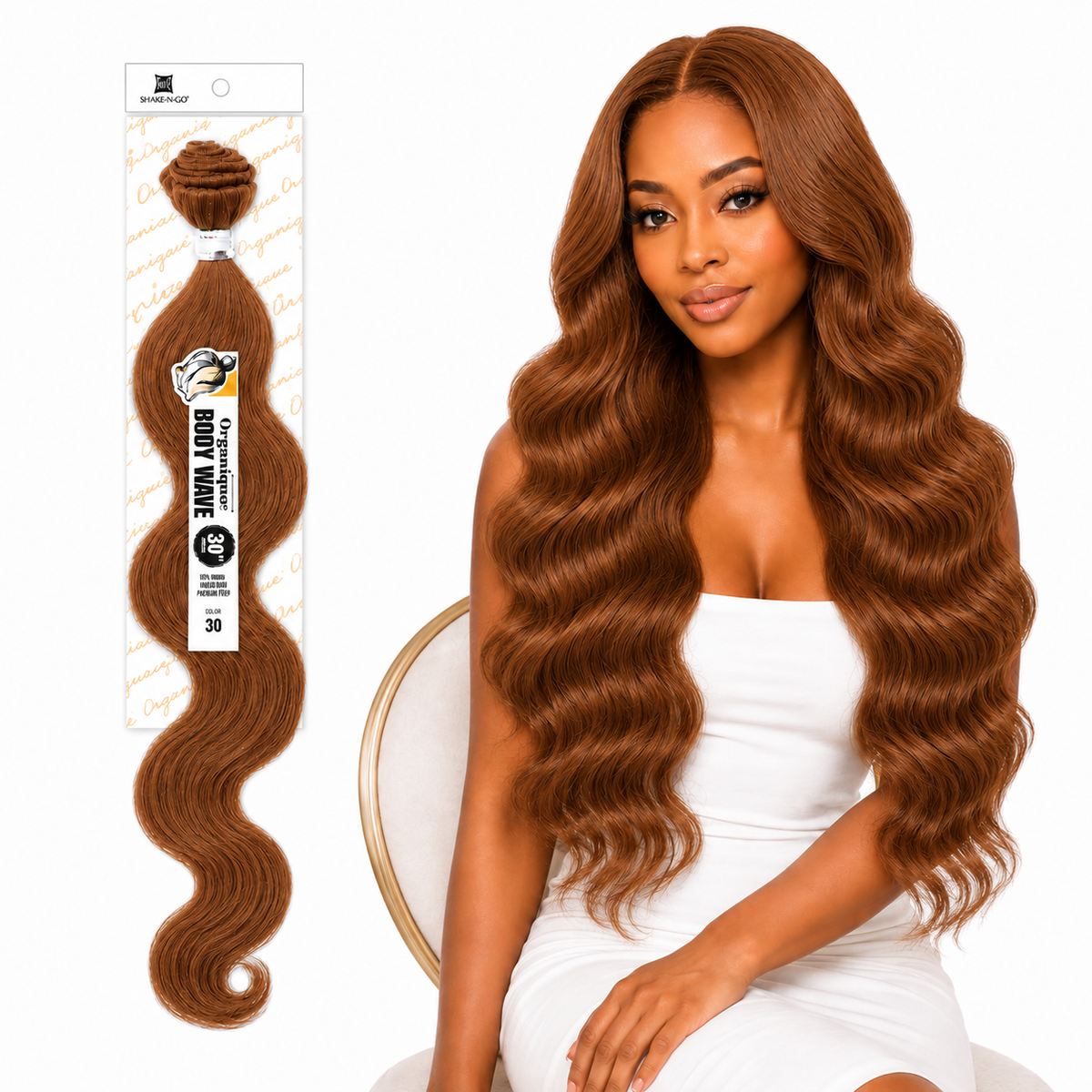 Shake-N-Go Organique Body Wave Mastermix Hair Weave (20" - 36")