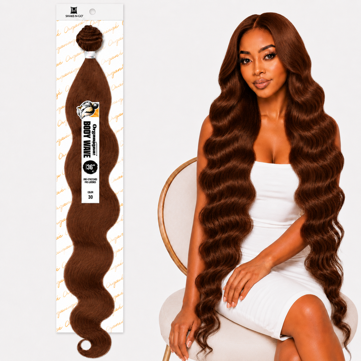 Shake-N-Go Organique Body Wave Mastermix Hair Weave (20" - 36")