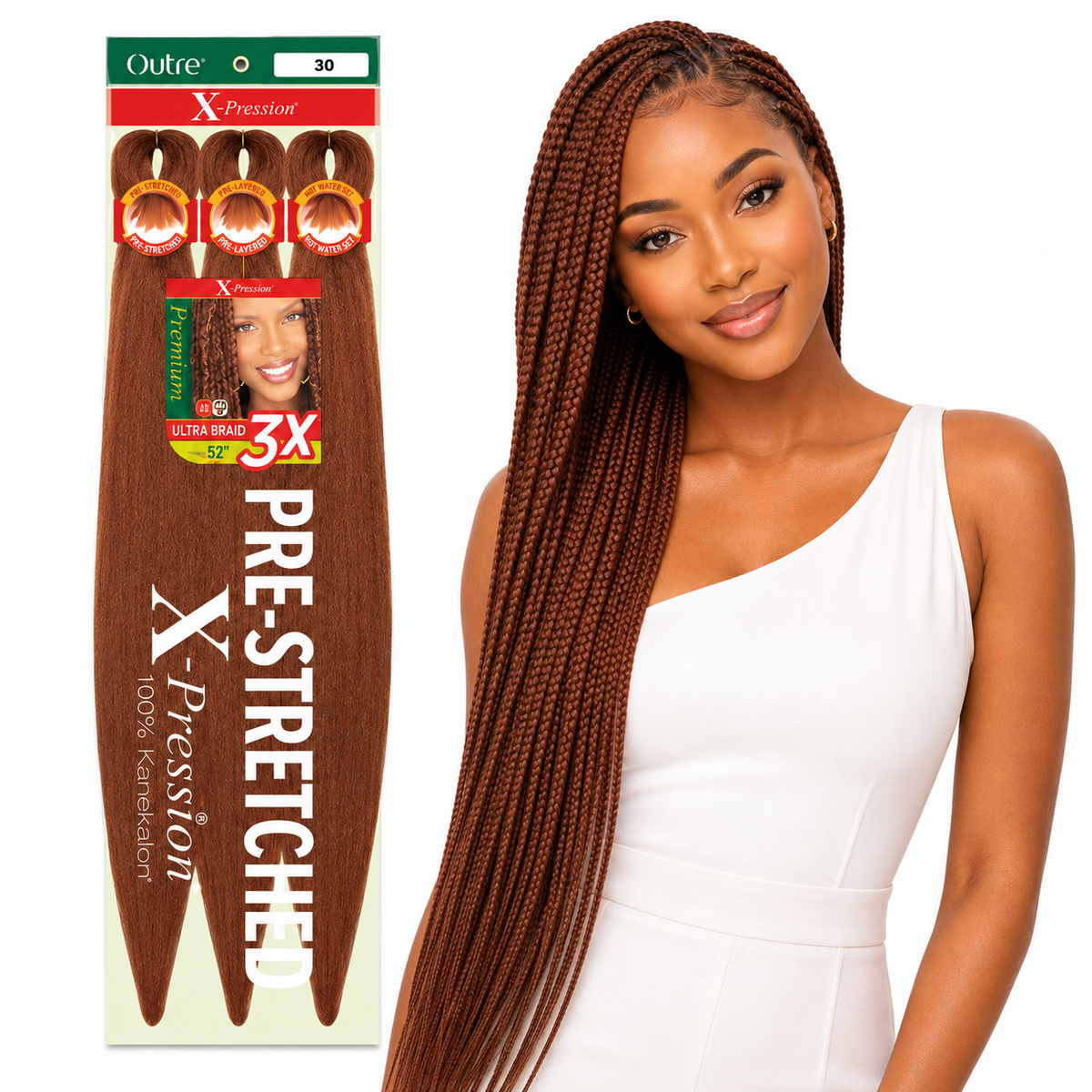 Outre X-Pression 3X Pre-Stretched Braiding Hair – 52"
