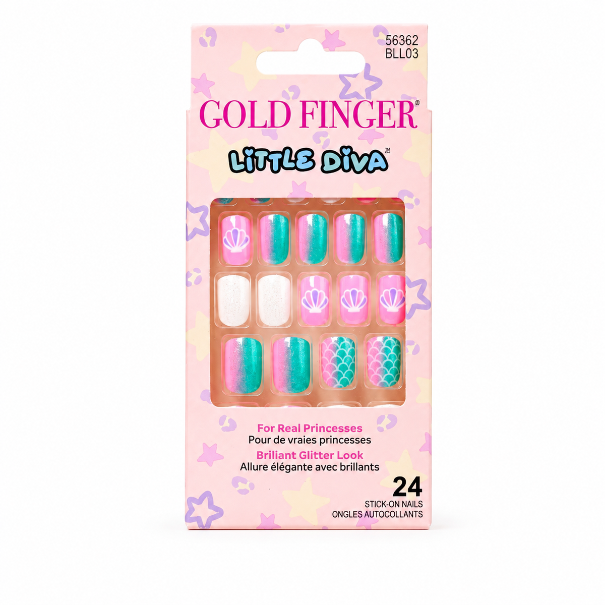 Gold Fingers Little Diva Sticker Nails - Premiere