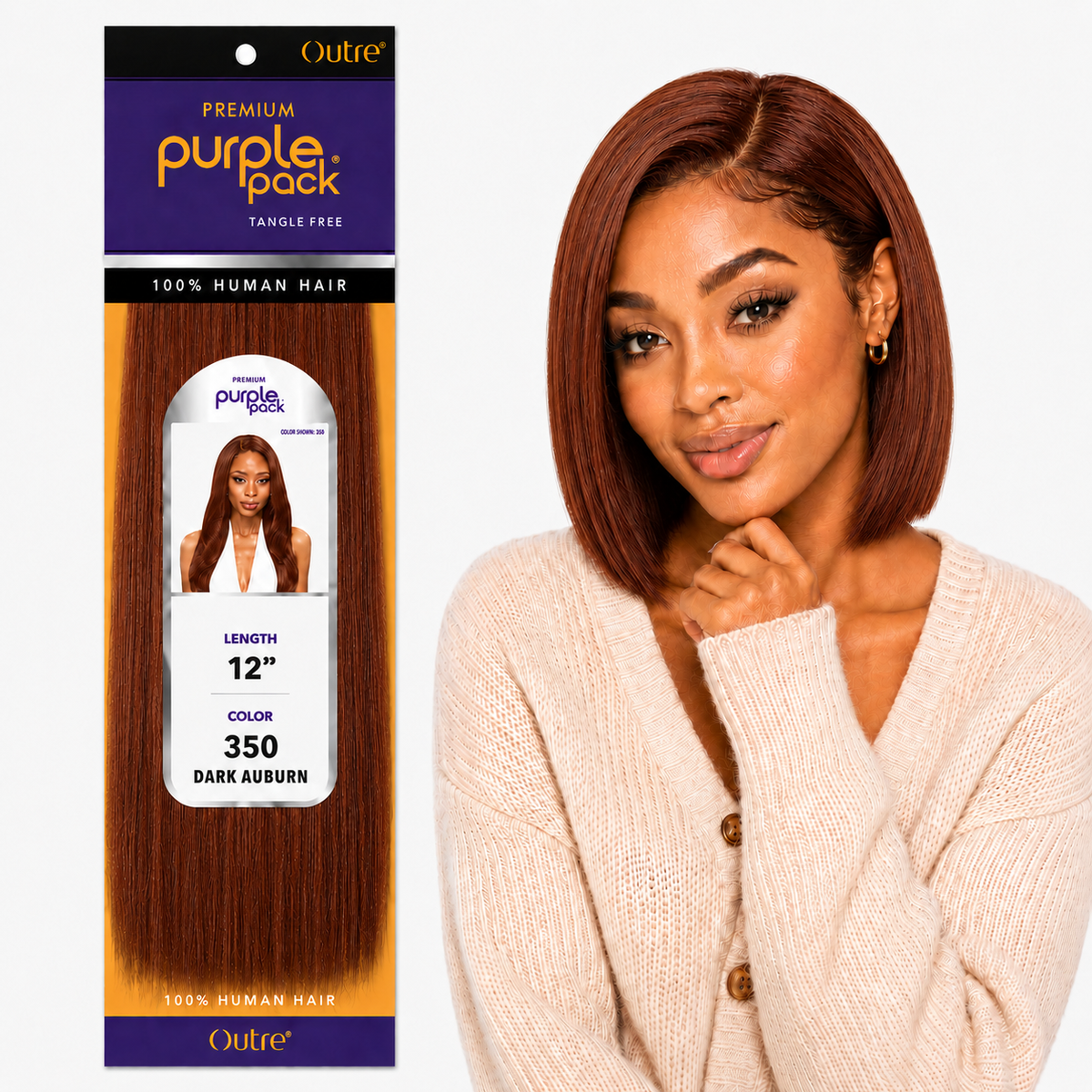 Outre Premium Purple Pack Yaki Human Hair Weave