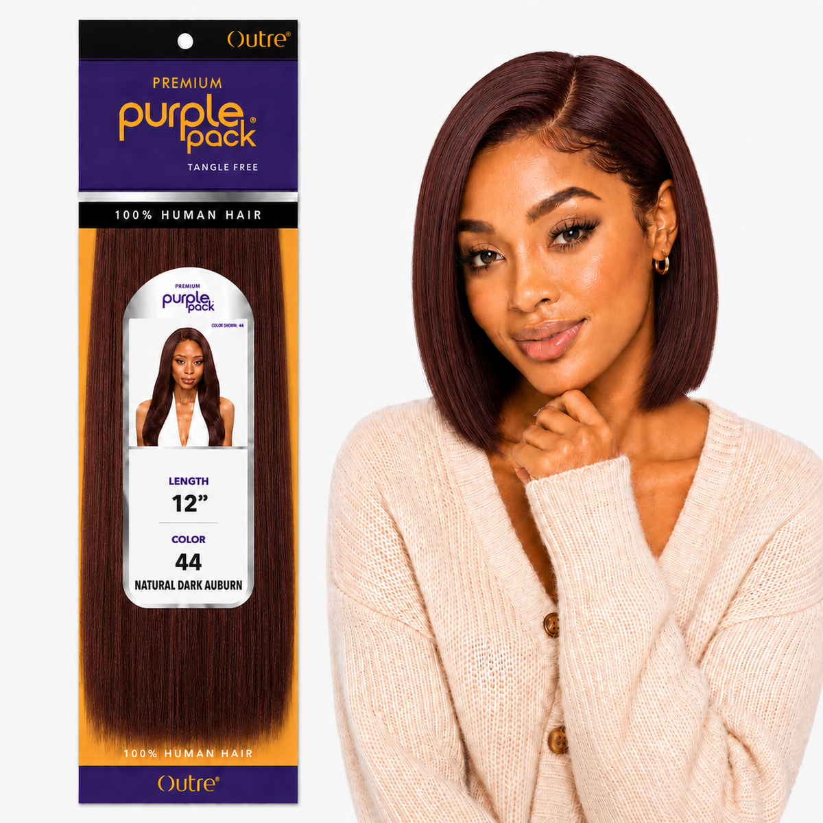 Outre Premium Purple Pack Yaki Human Hair Weave
