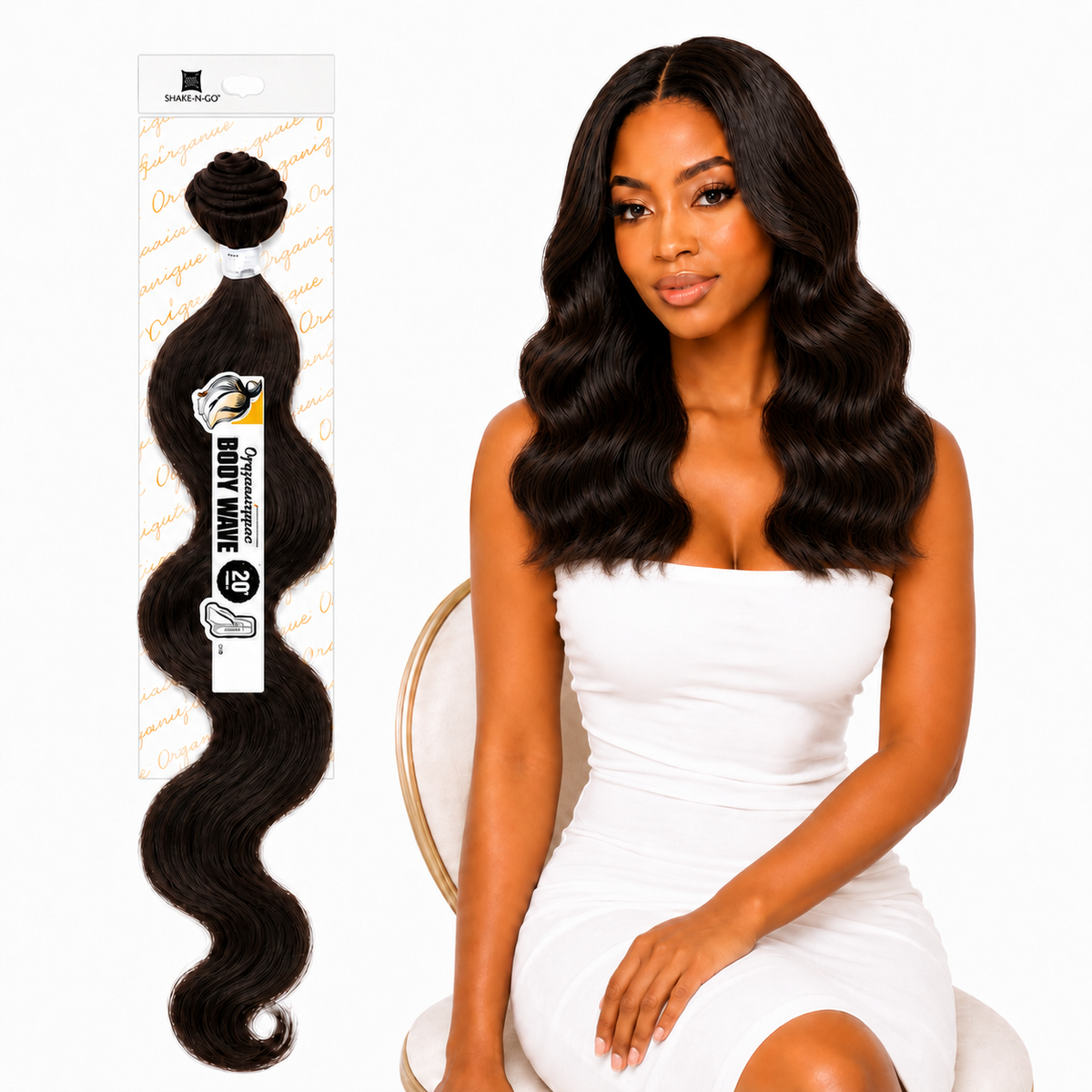 Shake-N-Go Organique Body Wave Mastermix Hair Weave (20" - 36")