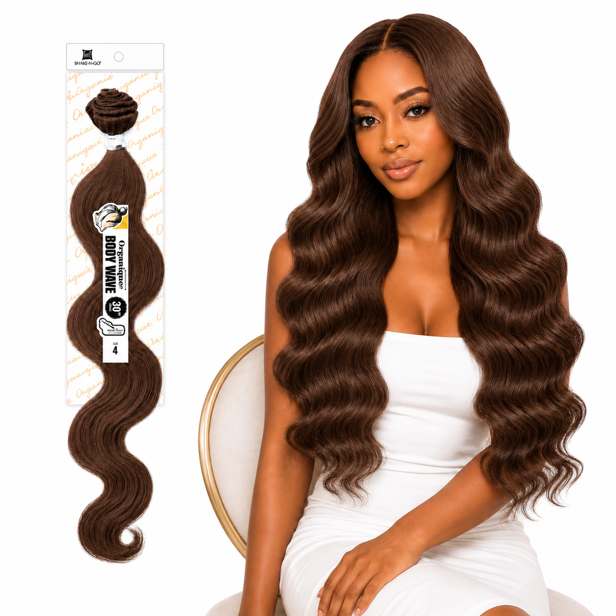 Shake-N-Go Organique Body Wave Mastermix Hair Weave (20" - 36")