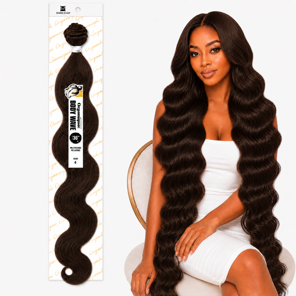 Shake-N-Go Organique Body Wave Mastermix Hair Weave (20" - 36")